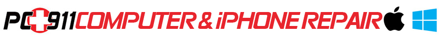 PC 911 Computer and iPhone Repair Logo